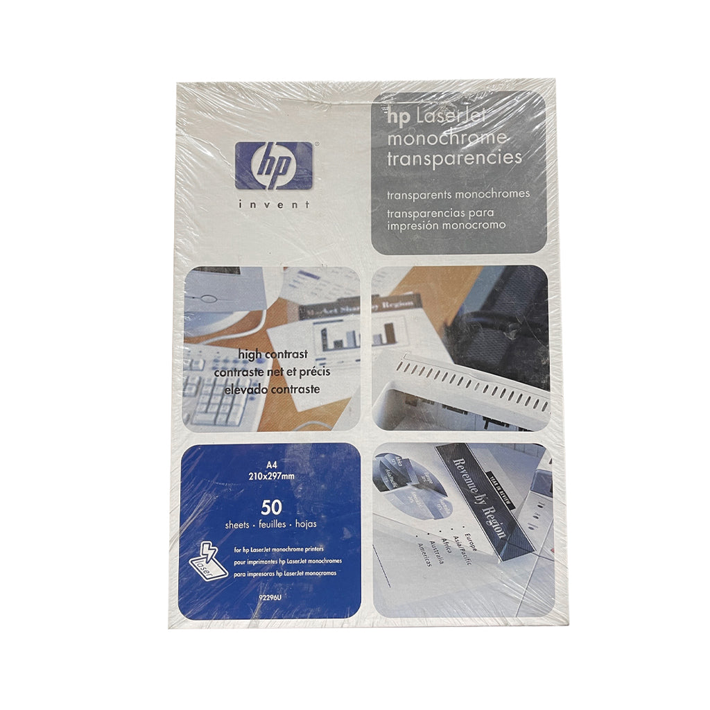 HP Monochrome LaserJet Transparent Paper – A4 / Glossy Paper / 50 Sheets