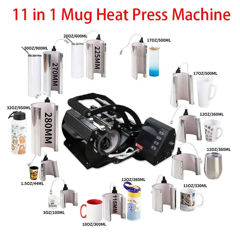 11 in 1 Mug Heat Press Machine | IT Care Kuwait