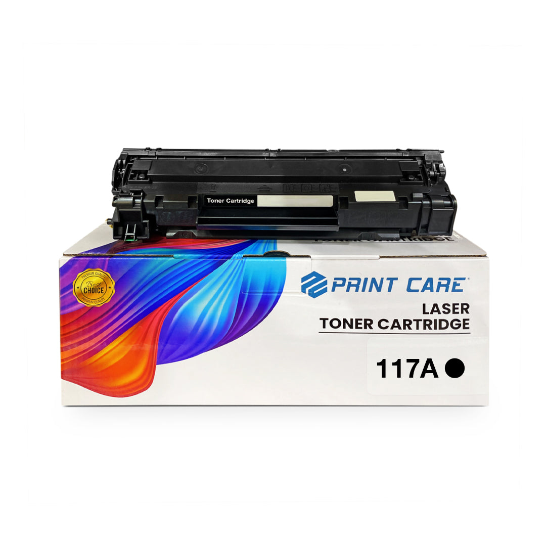 Print Care 117A LaserJet Toner Cartridge – 1K Pages / Black Color / Toner Cartridge – (W2070A)