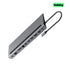Powerology 11-in-1 Multi-Display USB-C Hub and Laptop Stand 100W - Grey
