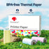 Phomemo Thermal Paper – 80mm x 6.5m/Roll / 3 Pack / Black on White - Q22-RM10-80