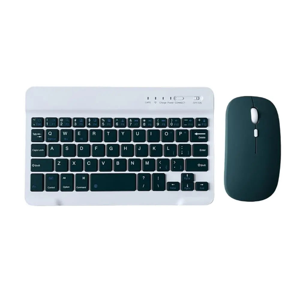 Rechargeable Ultra-Slim Bluetooth Keyboard and Mouse Combo - Dark Green