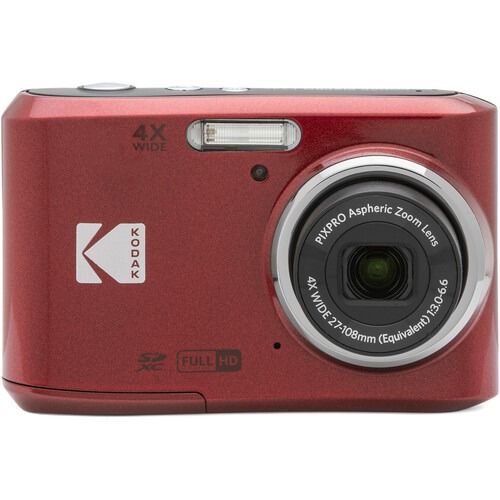 Kodak PIXPRO FZ45 16MP Compact Digital Camera with 4x Optical Zoom – Red