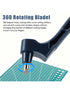 360° Rotating Craft Knife with Triangle Ruler - Precision Cutting Tool for Paper Crafts, Stencils & Vinyl