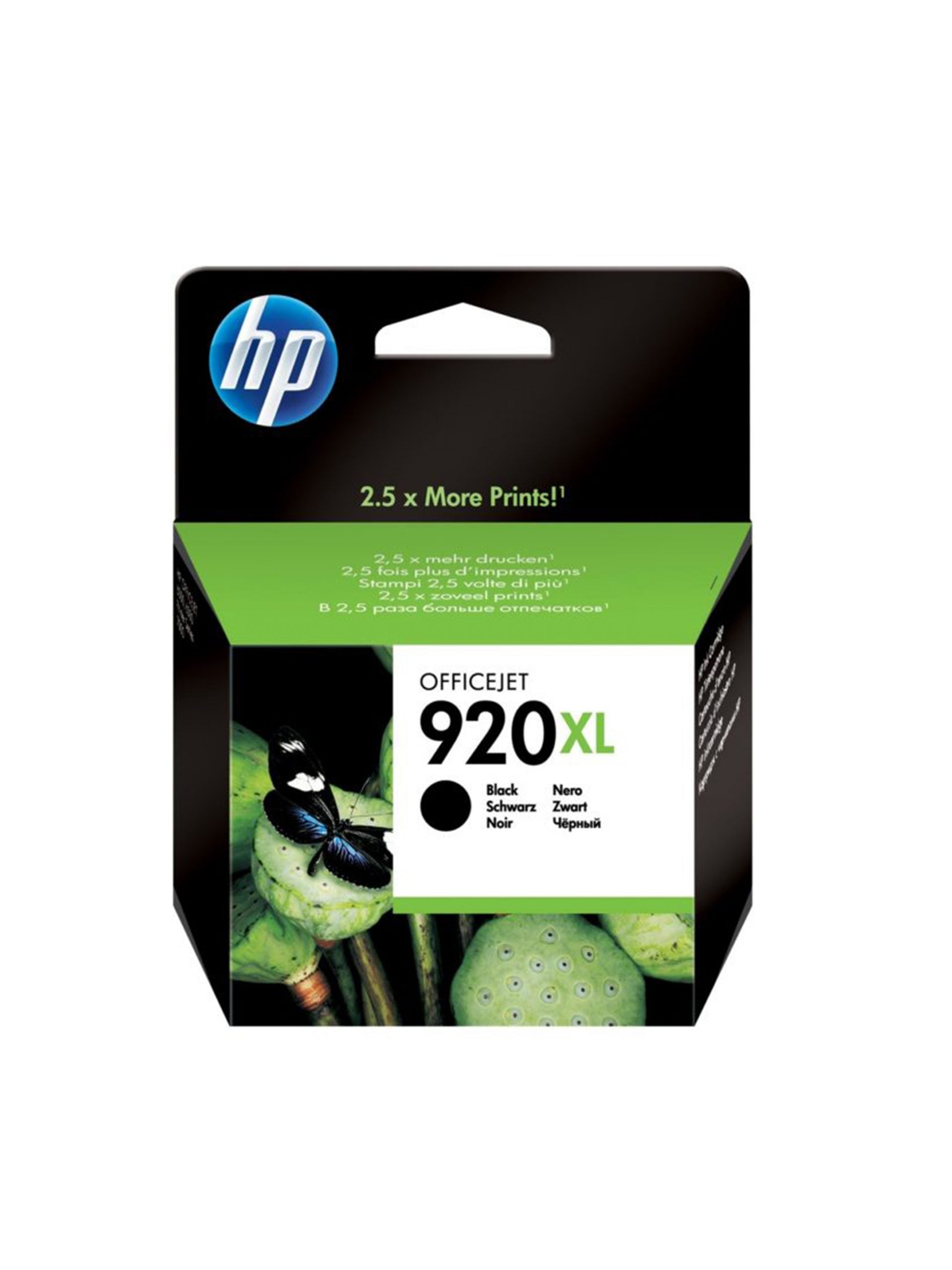 HP 920XL Black Ink Cartridge-CD975AE