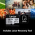 Lexar Professional Silver Plus UHS-I microSDXC Memory Card 64GB with SD Adapter