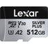Lexar Professional Silver Plus UHS-I microSDXC Memory Card 512GB with SD Adapter