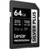 Lexar Professional Silver Plus UHS-I SDXC Memory Card 64GB