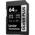 Lexar Professional Silver Plus UHS-I SDXC Memory Card 64GB