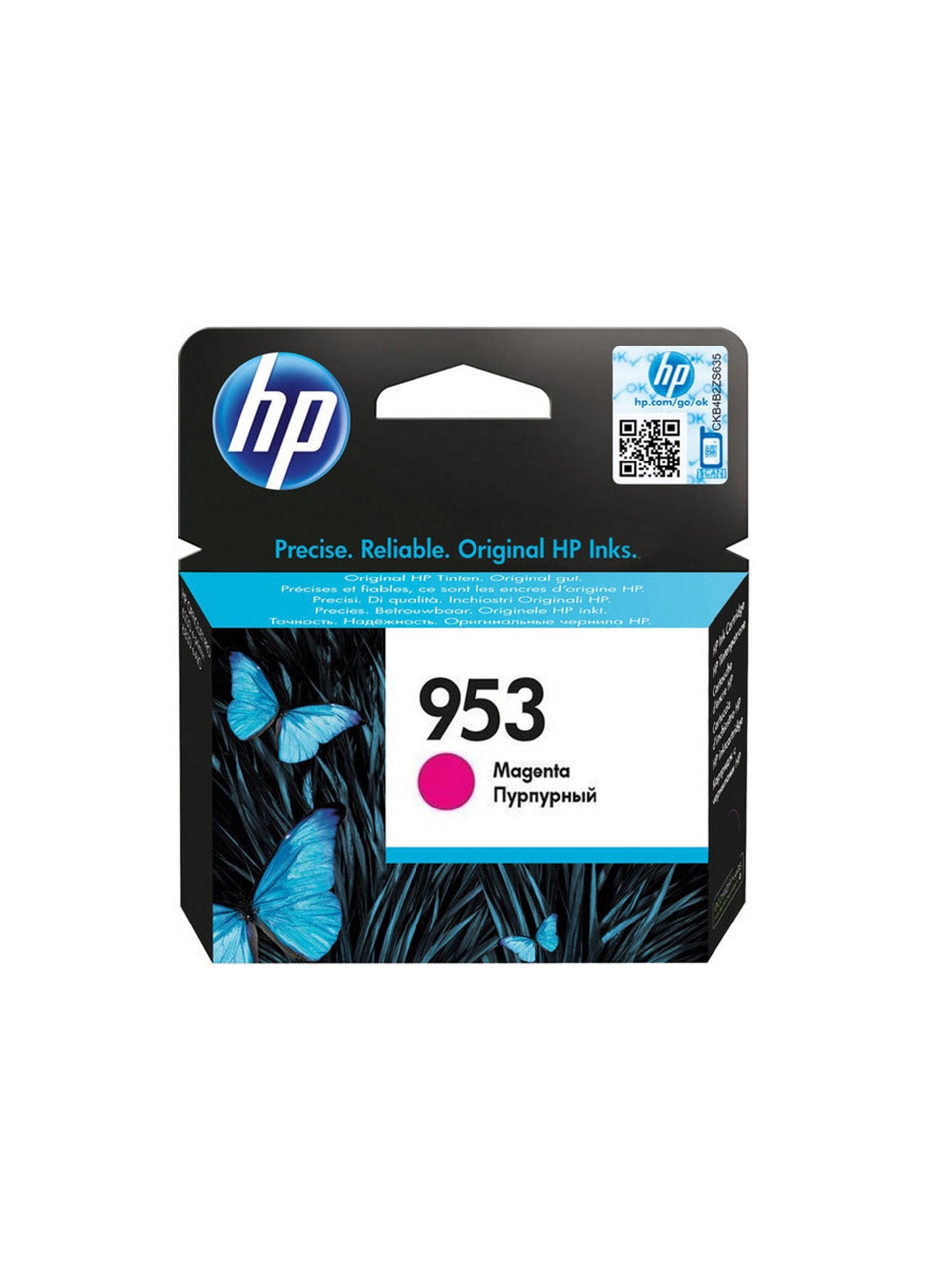 HP 953 Magenta Ink Cartridge-F6U13AE