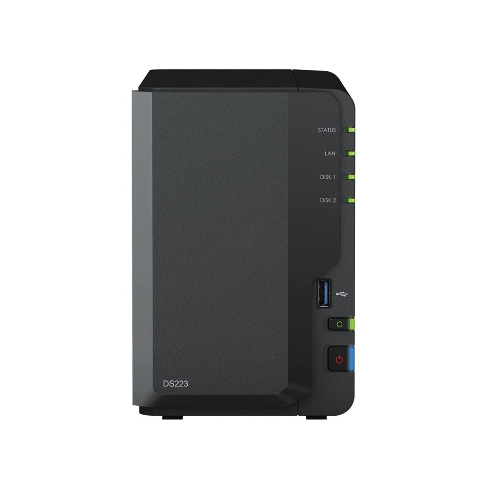 Synology DiskStation DS223 – SATA / 2-Bays / USB / LAN / سطح المكتب