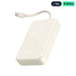 UGREEN 20000mAh 22.5W Two-Way Fast Charging Power Bank with Built-In USB-C Cable - White