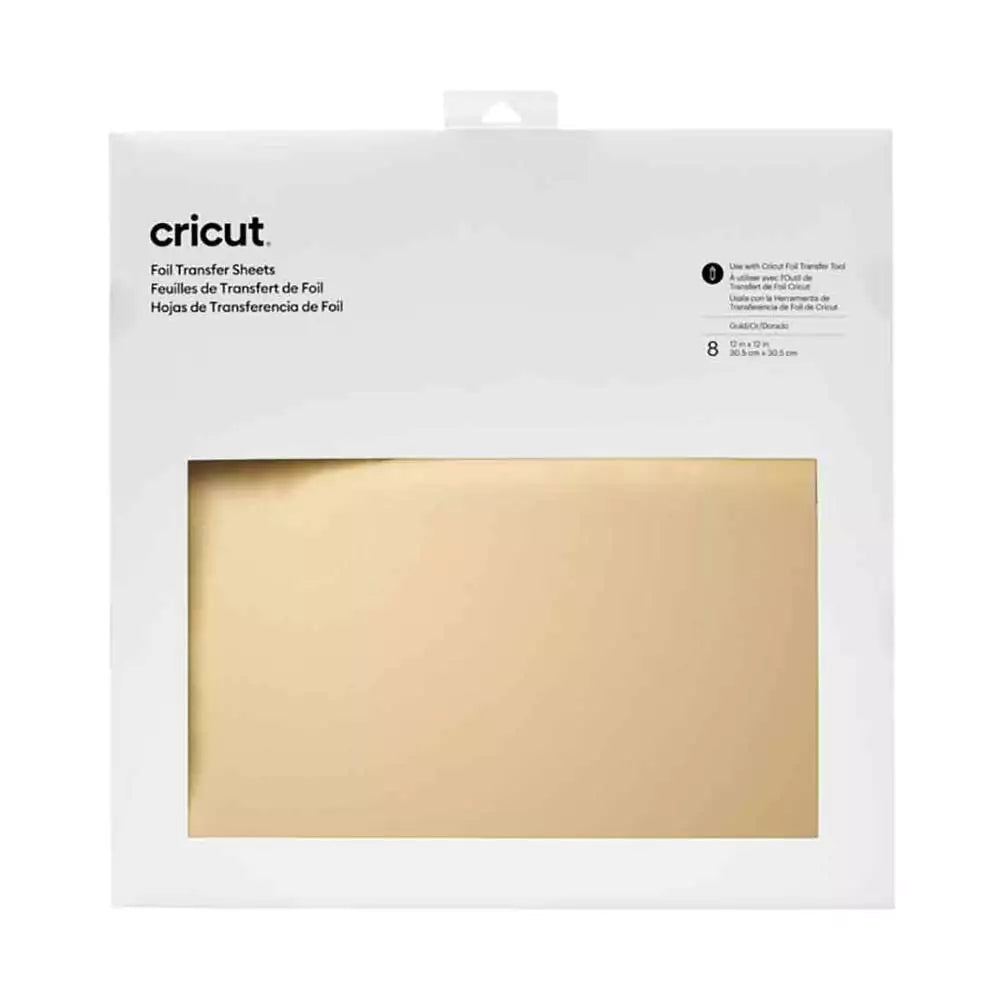 Cricut Foil Transfer Sheets - Gold/ 30.5 x 30.5 cm/ 8 Sheets