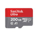 بطاقة الذاكرة SanDisk Ultra microSDXC UHS-I – 200 جيجابايت/ 100 ميجابايت/ ثانية/ بطاقة الذاكرة – SDSQUAR-200G-GN6MN
