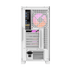 DarkFlash DRX70 Mesh ATX Mid Tower Gaming Case - White with 4 ARGB Fans