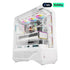 DarkFlash DY460 ATX Mid Tower Gaming Case - White with 4 ARGB Fans