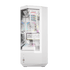 DarkFlash DY460 ATX Mid Tower Gaming Case - White with 4 ARGB Fans