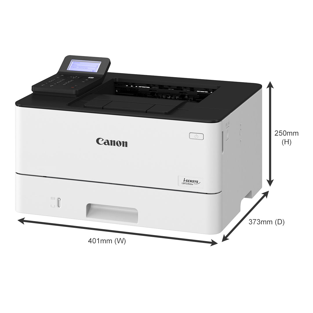 Canon i-SENSYS LBP236dw – 38 ppm / 1200dpi / A4 / USB / Wi-Fi / Monochrome – Printer