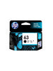 HP 63 Black Ink Cartridge-F6U62AA