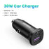 UGREEN EC305 30W 2-Port Fast Car Charger - Space Grey