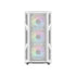 GAMEON Trident IV-A POWERFORGE Series Mid Tower Gaming Case – White with 750W 80+ Bronze Power Supply and 4 ARGB Fans