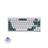 Keychron Q1 HE 75% RGB QMK Wireless Magnetic Mechanical Gaming Keyboard with Knob, Gateron Double-Rail Magnetic Nebula Switch, Shell White, English/Arabic Layout