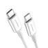 UGREEN US264 USB-C to USB-C 60W Fast Charging Cable 1.5m - White