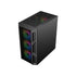 GAMEON Trident IV-M POWERFORGE Series Mid Tower Gaming Case – Black with 750W 80+ Bronze Power Supply and 4 ARGB Fans