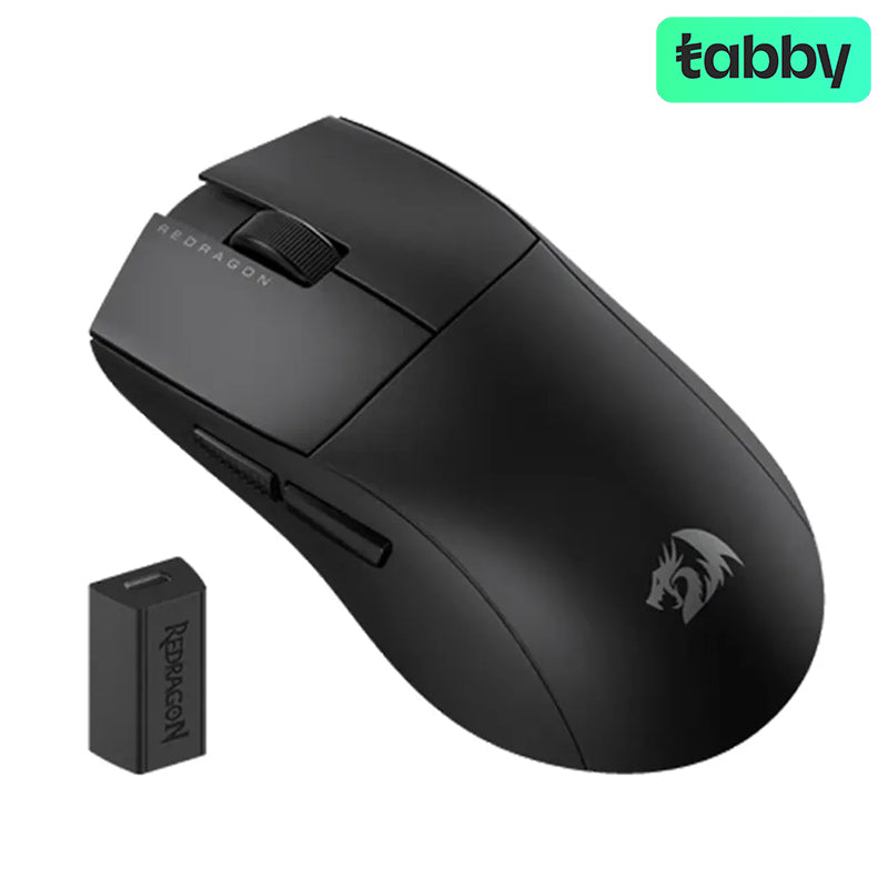 Redragon M916 Pro 4K Wireless Gaming Mouse – 3-Mode Connectivity / 4000Hz Polling Rate / Ultra-Light 49g (Black)