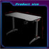 Gamvity Professional Gaming Desk With Rgb Led Lights (1200*600*750) - Black