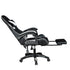 Gadgeton Imperial Series PVC Leather Gaming Chair with Footrest - Black/White