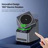 Magnetic 4 in 1 Auto Rotation Wireless Charger with Clock 15W