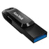 فلاش درايف SanDisk Ultra Dual Drive Go - سعة 512 جيجابايت / حتى 400 ميجابايت/ثانية / USB 3.2 الجيل الأول / Type-C / أسود 