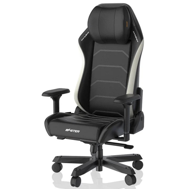DXRacer Master XL Gaming Chair 4D Lumbar Support Adjustable Headrest Black White | IT Care Kuwait