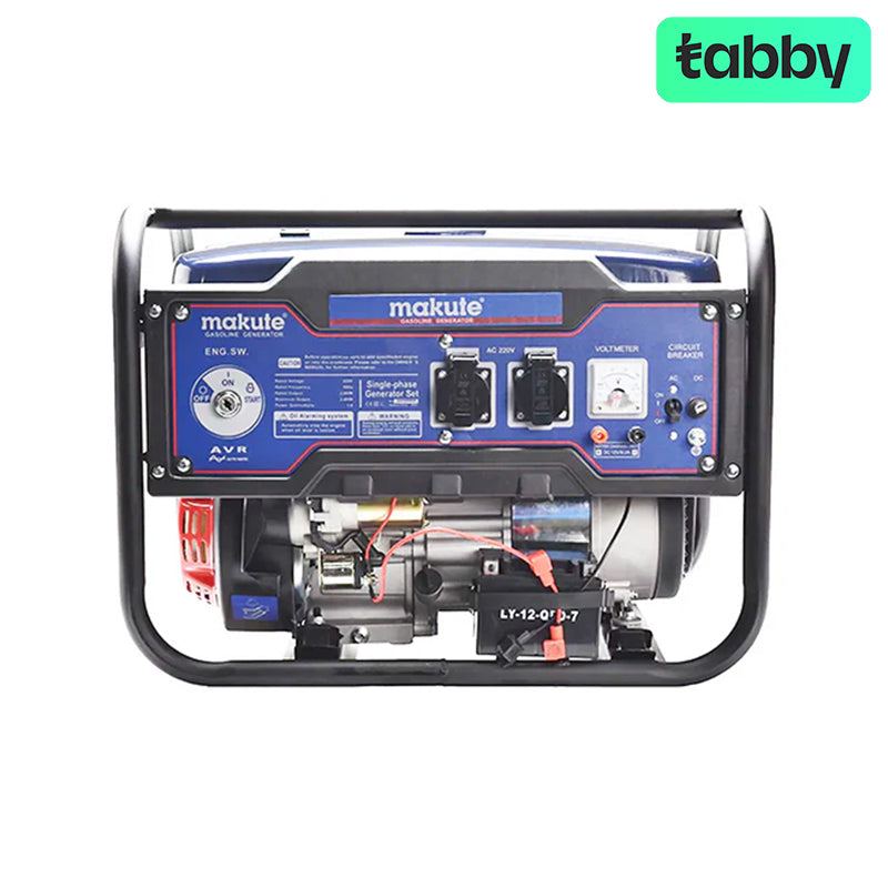 Makute 4000A 2.6kW Portable Petrol Generator – Electric Key Start Backup Power Generator for Home & Outdoor Use