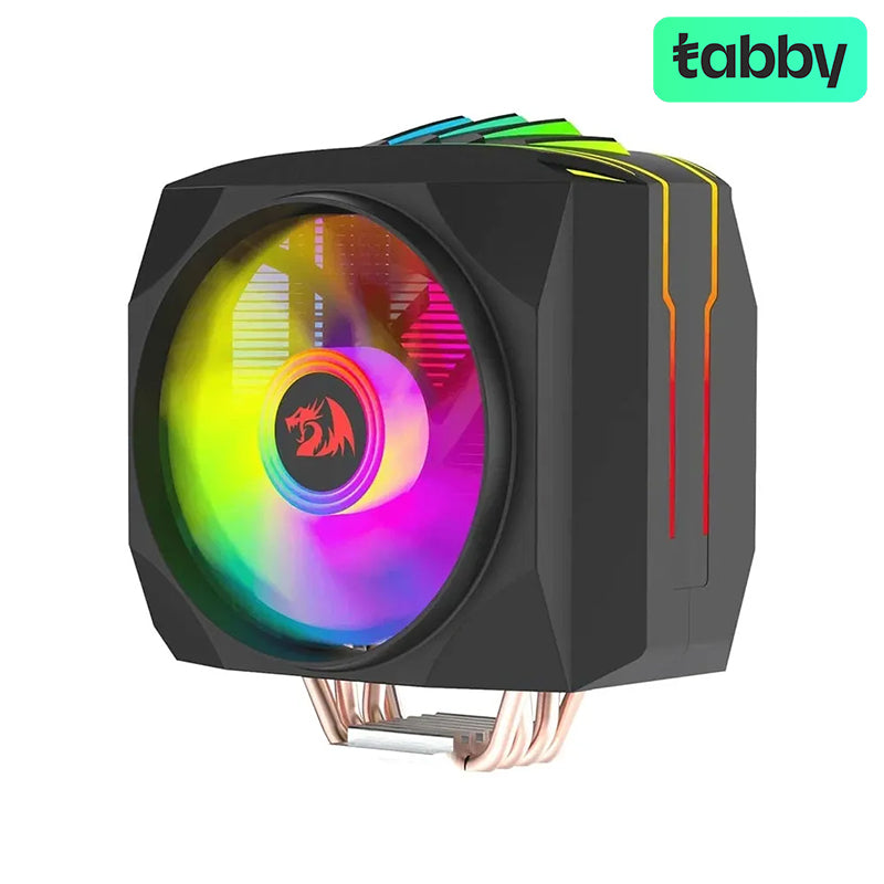 Redragon BALDER CC-2199 ARGB Dual-Fan Air CPU Cooler – 120mm High-Performance Cooling (Intel & AMD)