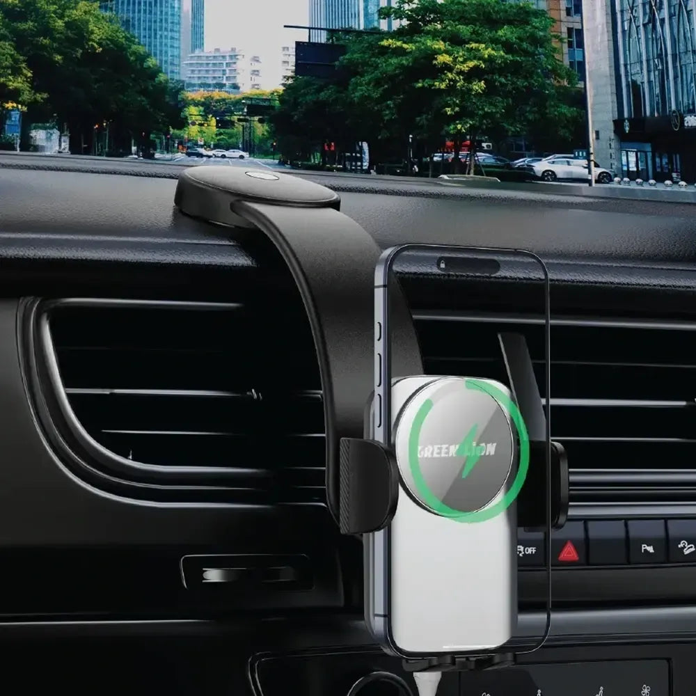 Green Lion Flex Charge Pro Phone Holder Black | IT Care Kuwait