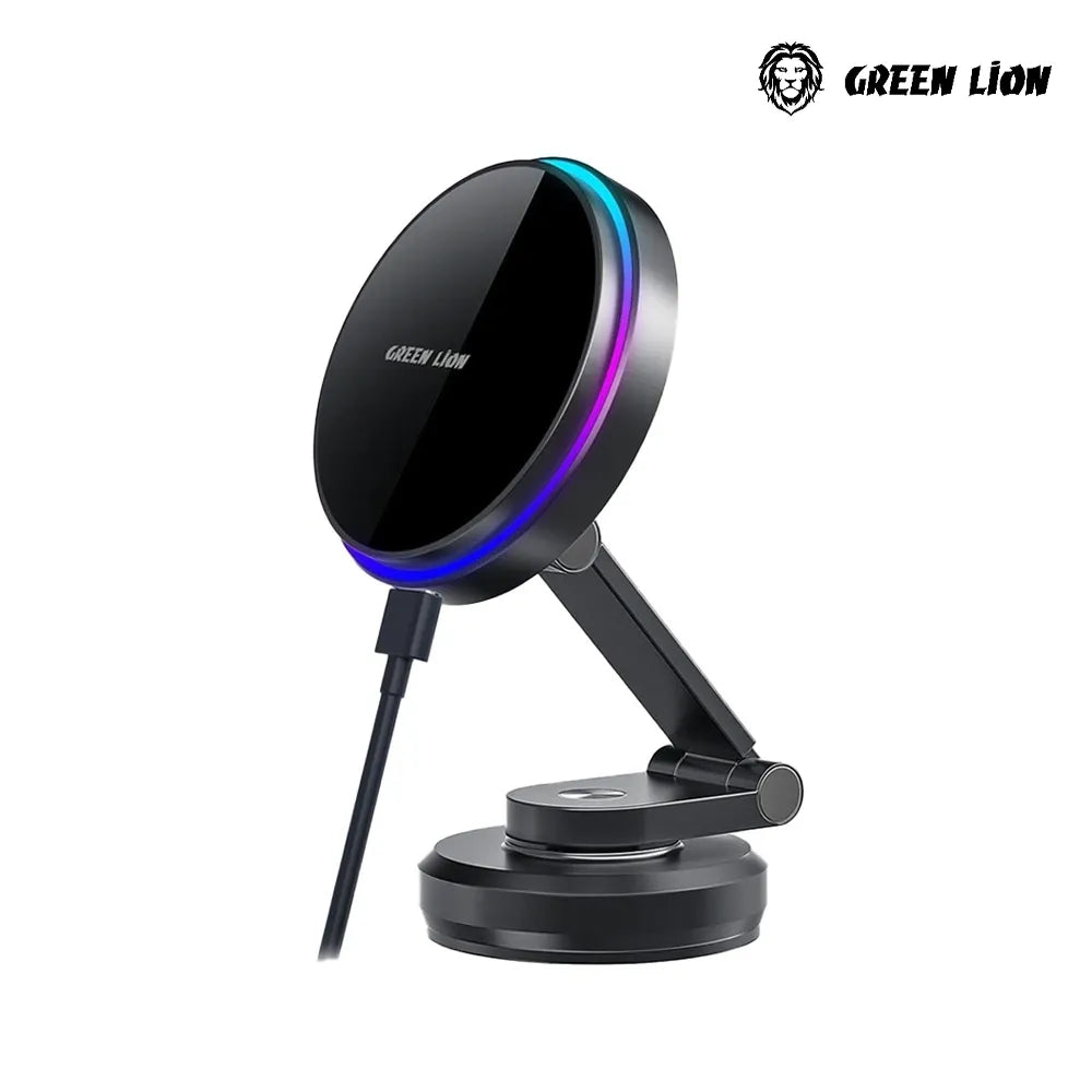 Green Lion Magfuse Car Charger Holder - Black | IT Care Kuwait