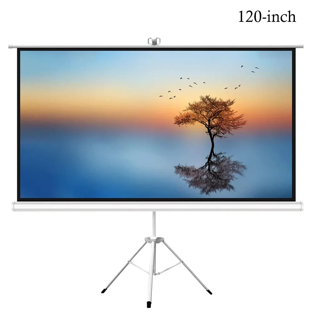Gamvity 120-Inch Tripod Projector Screen 4:3 Matte White | IT Care Kuwait