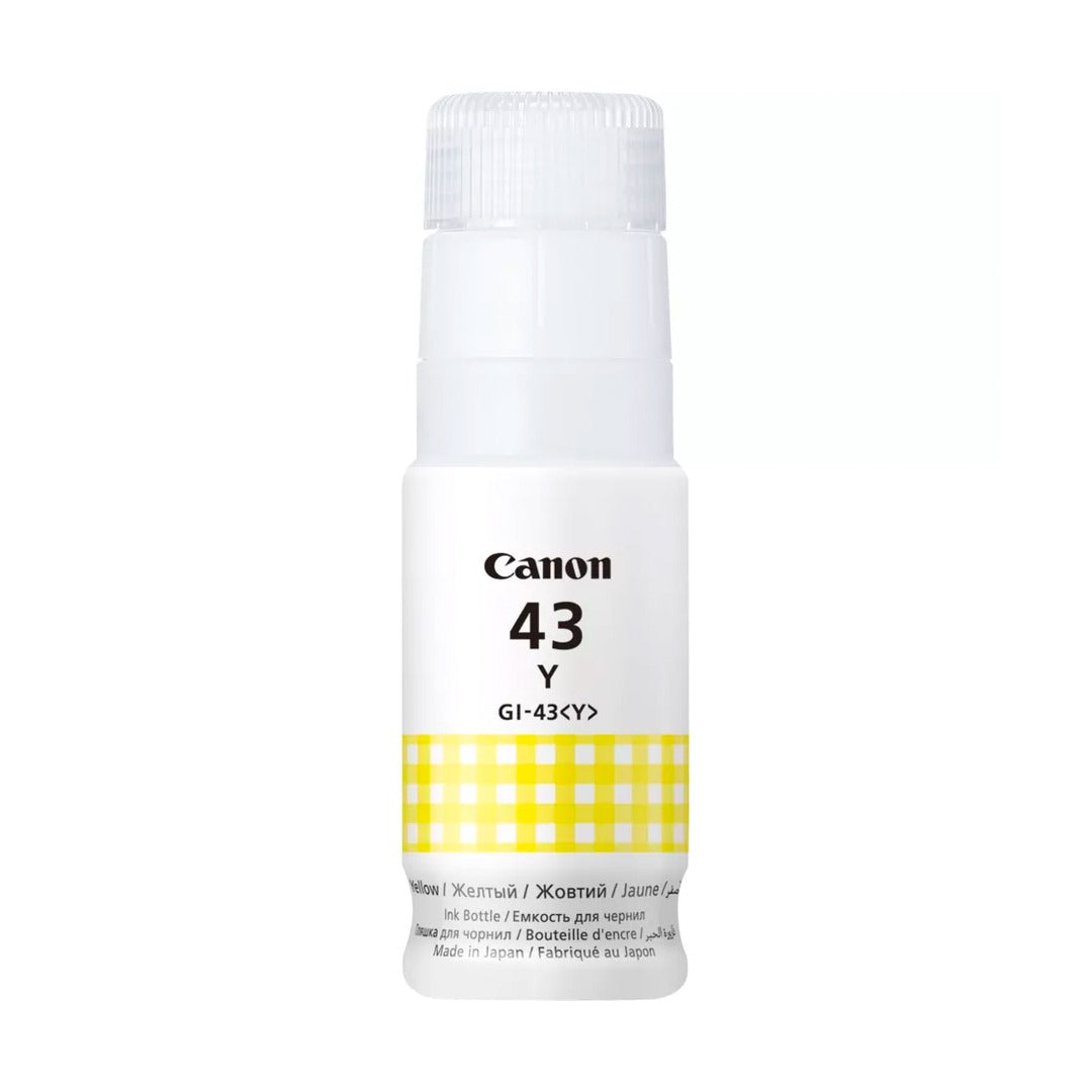 زجاجة حبر Canon GI-43 – 3.8 ألف صفحة/ لون أصفر/ زجاجة حبر