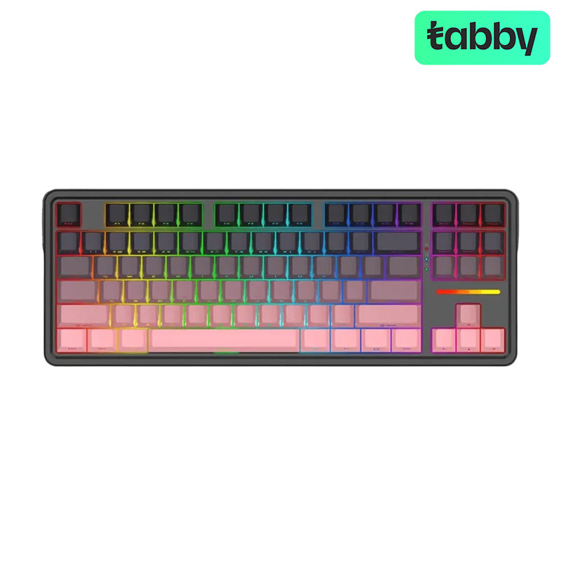 Redragon Antonium Pro K728 Tri-Mode Wireless Mechanical Gaming Keyboard – 80% TKL, Gasket Mounted, Hot-Swappable, Leopard L Linear Switches