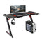 Gamvity Z Shaped Gaming Desk 1200x600 Carbon Fiber Black | ITCare Kuwait