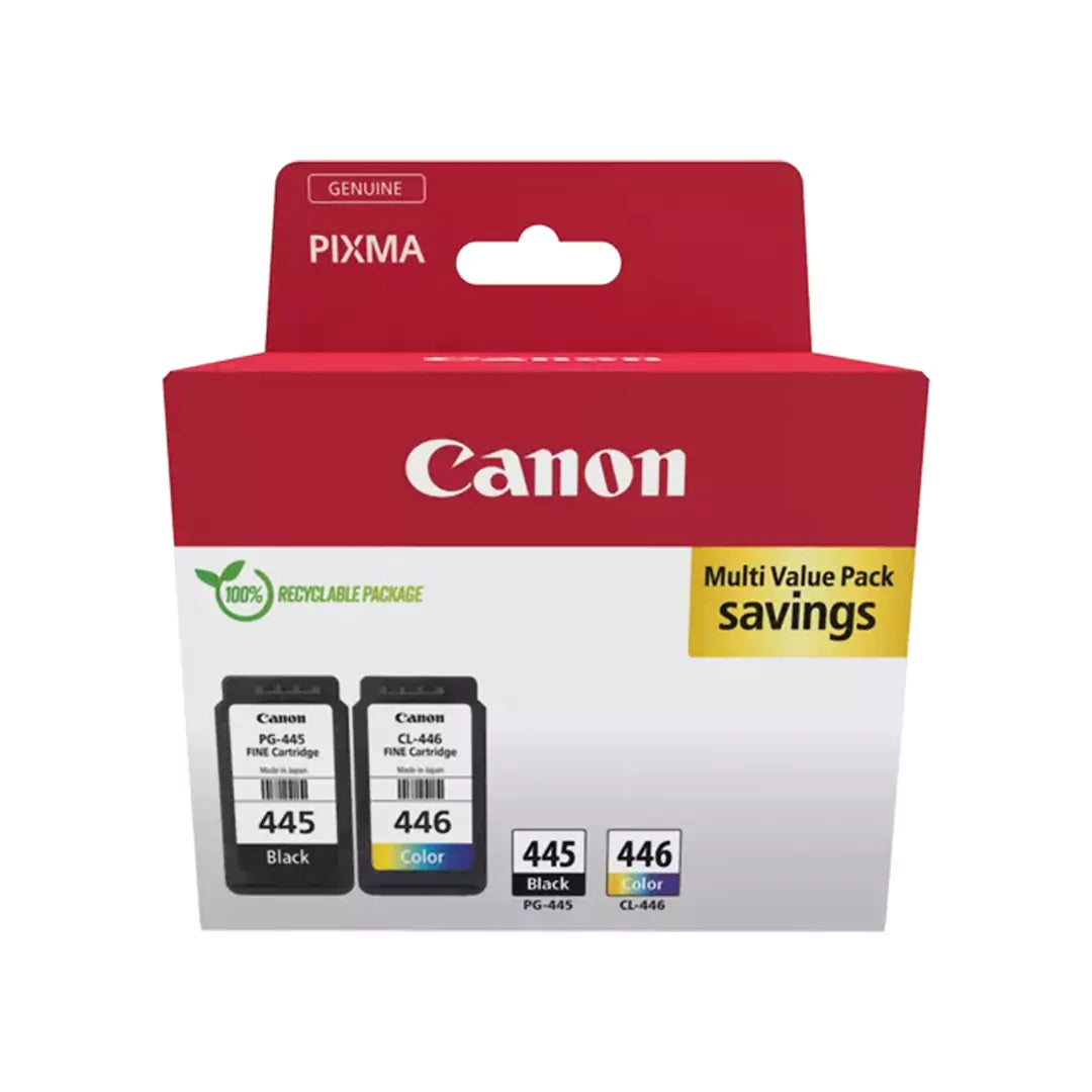 Canon 445/446 Combo Pack Ink Cartridges – 165 Pages / Ink Cartridge