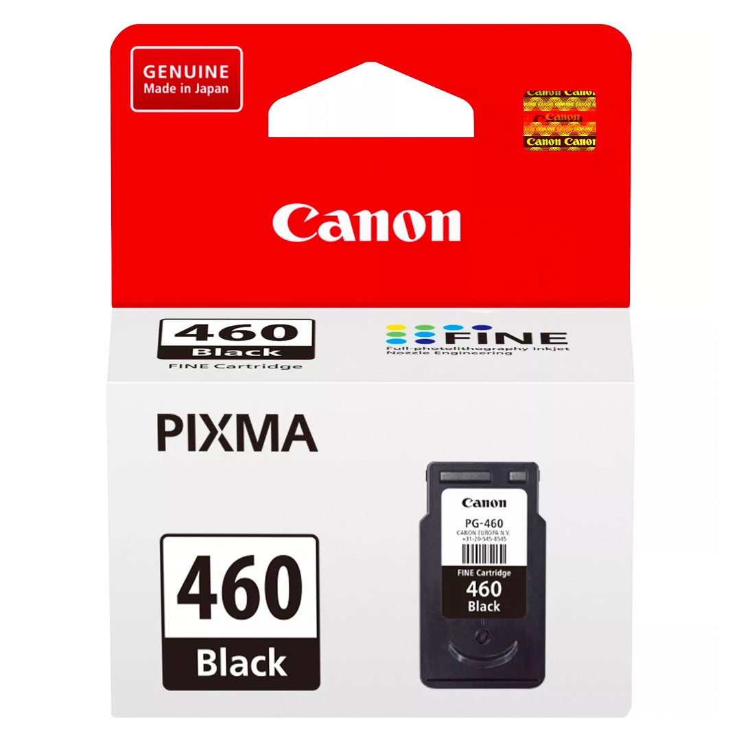 Canon PG-460 Black Ink Cartridge – 180 Pages / Black Color / Ink Cartridge