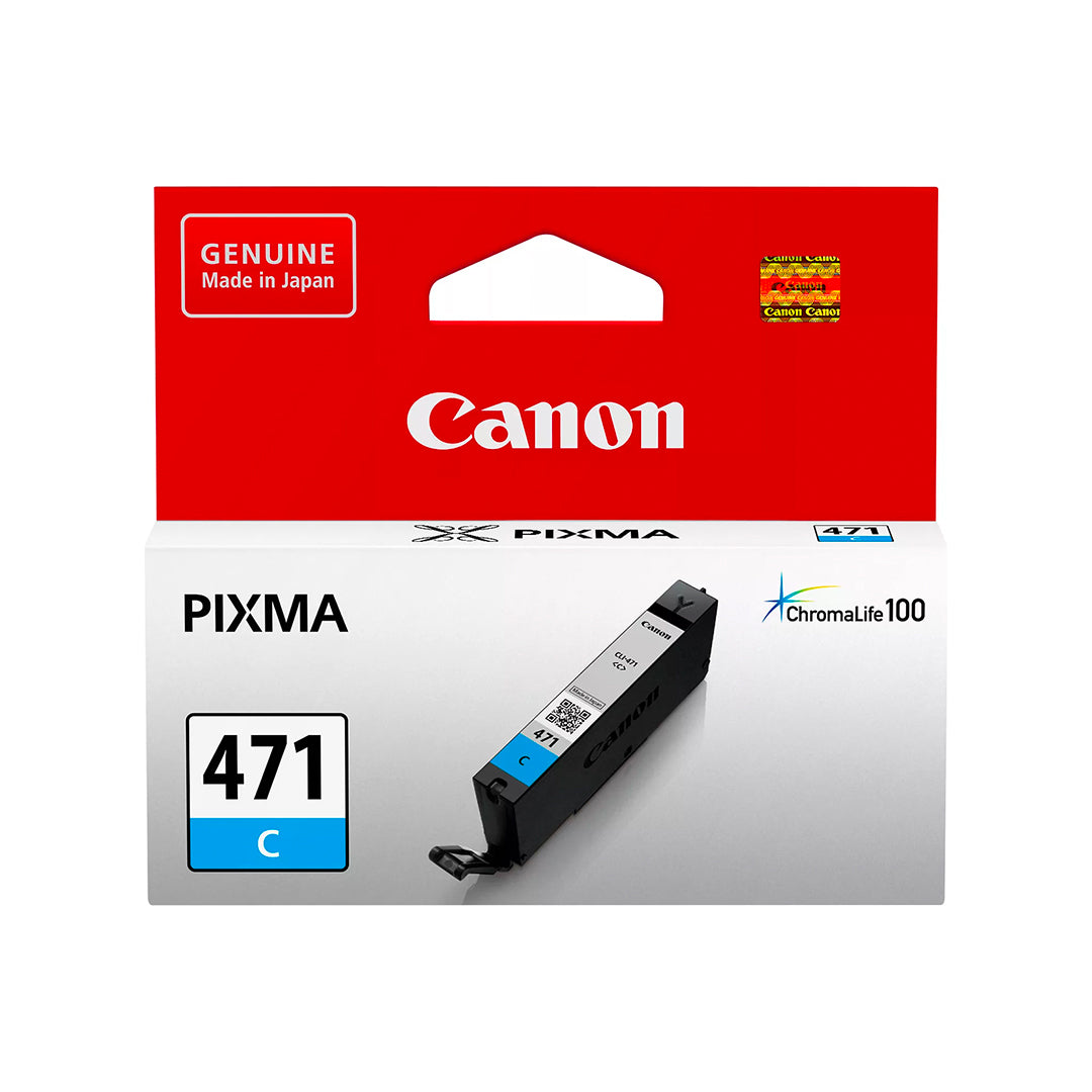 Canon 471 Cyan Ink Cartridge – 323 Pages / Cyan Color / Ink Cartridge