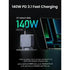 UGREEN Nexode Pro X763 160W 4-Port GaN Fast Charger Set UK Plug