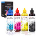 A-SUB Sublimation Ink for Epson Inkjet Printers - 4 x 100ml