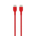 Promate Powercord USB-C to USB-C &#038; Charger Cable – 2 Metre/ Red