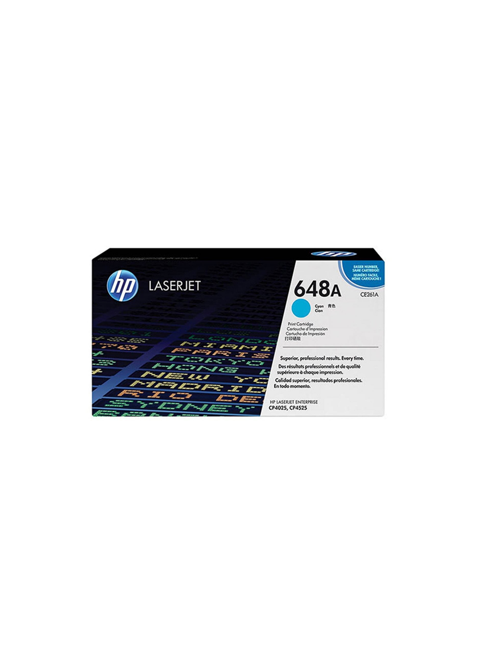 HP 648A Cyan LaserJet Toner Cartridge-CE261A