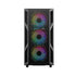 GAMEON Trident IV-M POWERFORGE Series Mid Tower Gaming Case – Black with 750W 80+ Bronze Power Supply and 4 ARGB Fans